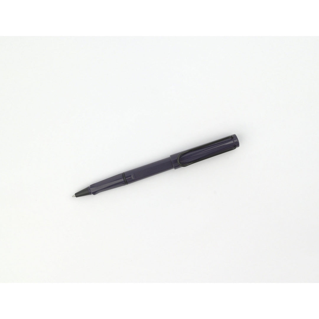 LAMY Safari Rollerball Pen Meteora special edition 2026 - uncapped, angled view