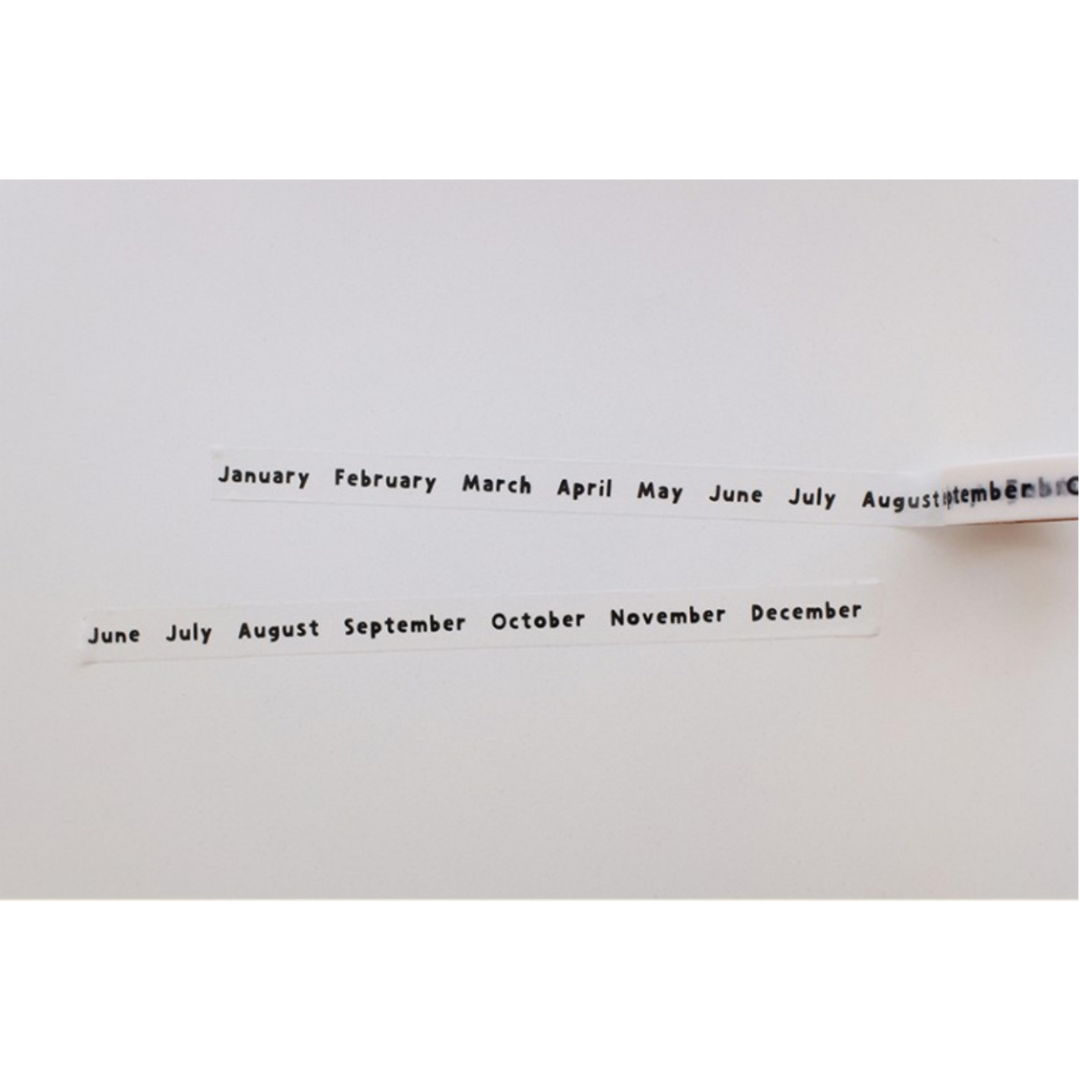 Suatelier Masking Tape in lettering.01 — Suatelier washi tape — decorative Japanese paper tape for journaling and craft, at Cityluxe Singapore
