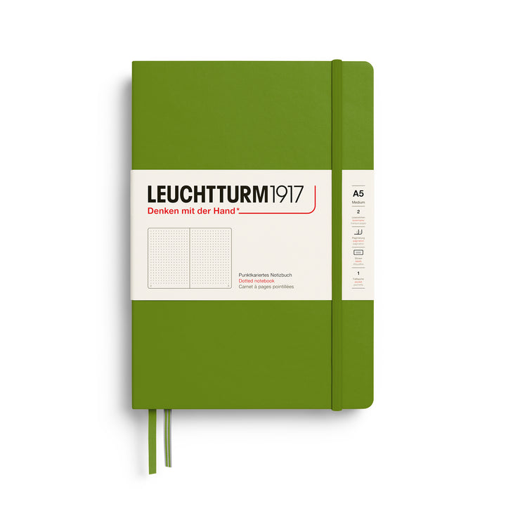 Leuchtturm1917 A5 Medium Hardcover Notebook - Dotted / Moss