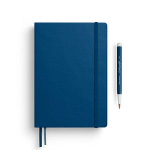 Leuchtturm1917 A5 Medium Hardcover Notebook in Indigo for writing and creativity.