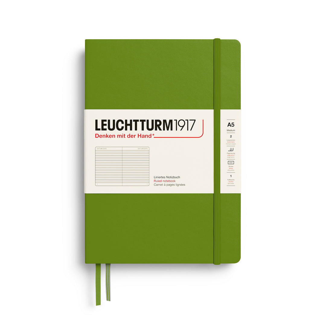 Leuchtturm1917 A5 Medium Hardcover Notebook - Ruled / Moss
