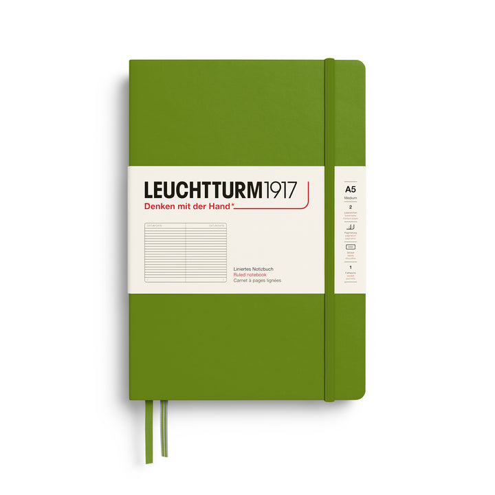 Leuchtturm1917 A5 Medium Hardcover Notebook - Ruled / Moss