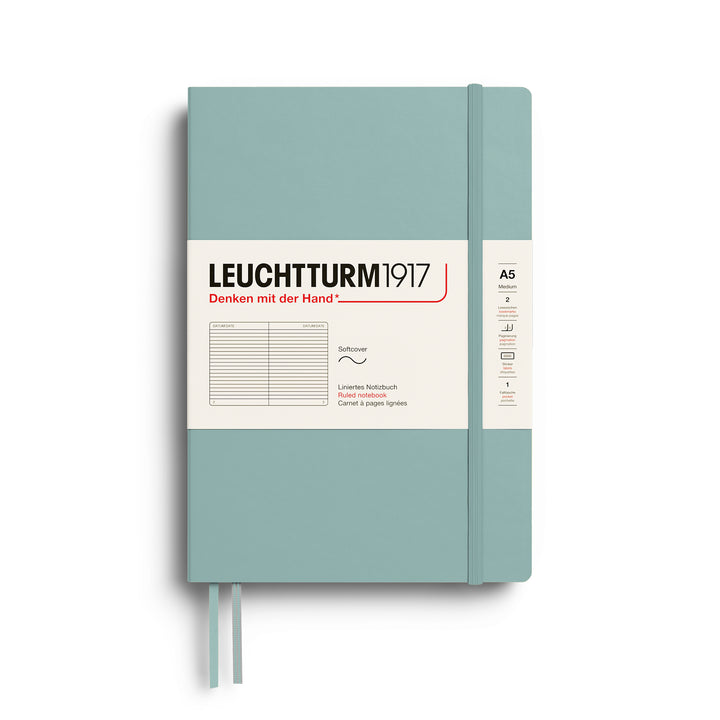 Leuchtturm1917 A5 Medium Softcover Notebook - Ruled / Dove