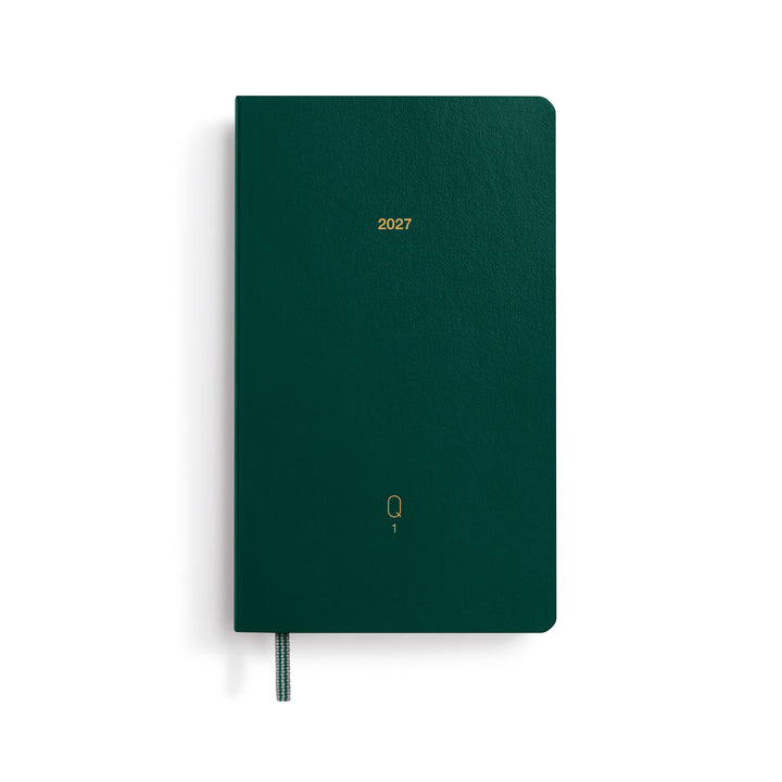 Leuchtturm1917 A6 Pocket Quarterly Daily Planner 2027, 4-Pack - Green Shades