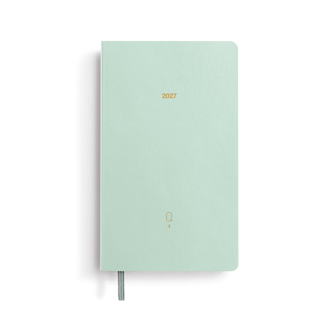 Leuchtturm1917 A6 Pocket Quarterly Daily Planner 2027, 4-Pack - Green Shades