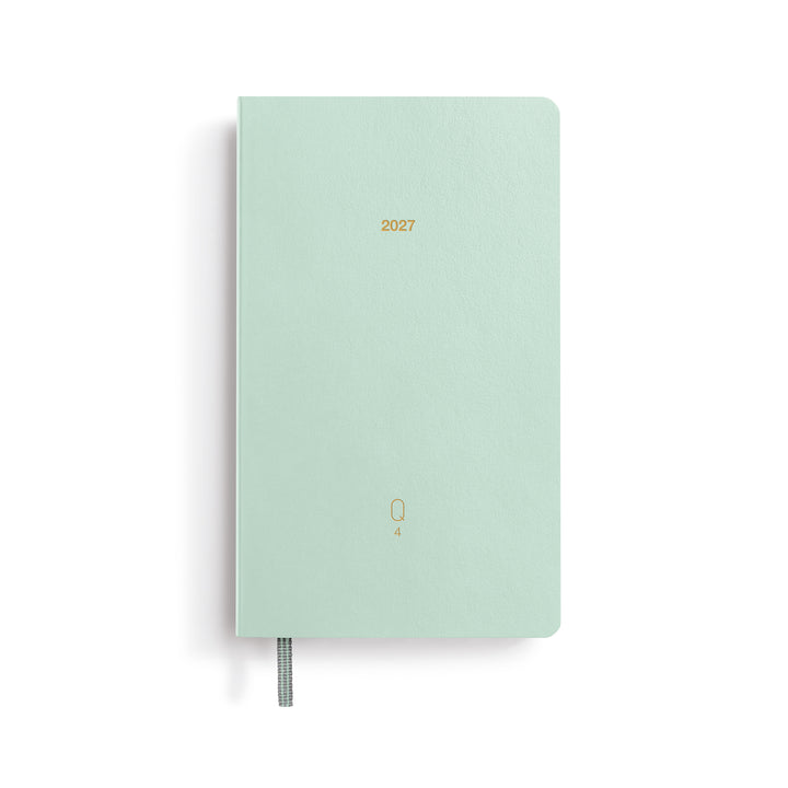 Leuchtturm1917 A6 Pocket Quarterly Daily Planner 2027, 4-Pack - Green Shades