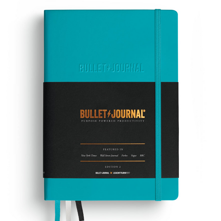 Leuchtturm1917 Bullet Journal Edition 2 A5 Medium Hardcover Notebook - Dotted / Turquoise25