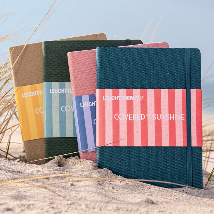 Leuchtturm1917 Covered for Sunshine A5 notebooks – lifestyle photo of the collection