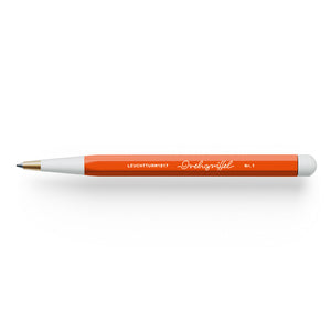Leuchtturm1917 Drehgriffel Nr. 1 Gel Pen in Pumpkin orange with black gel ink, aluminum barrel and twist-top mechanism.