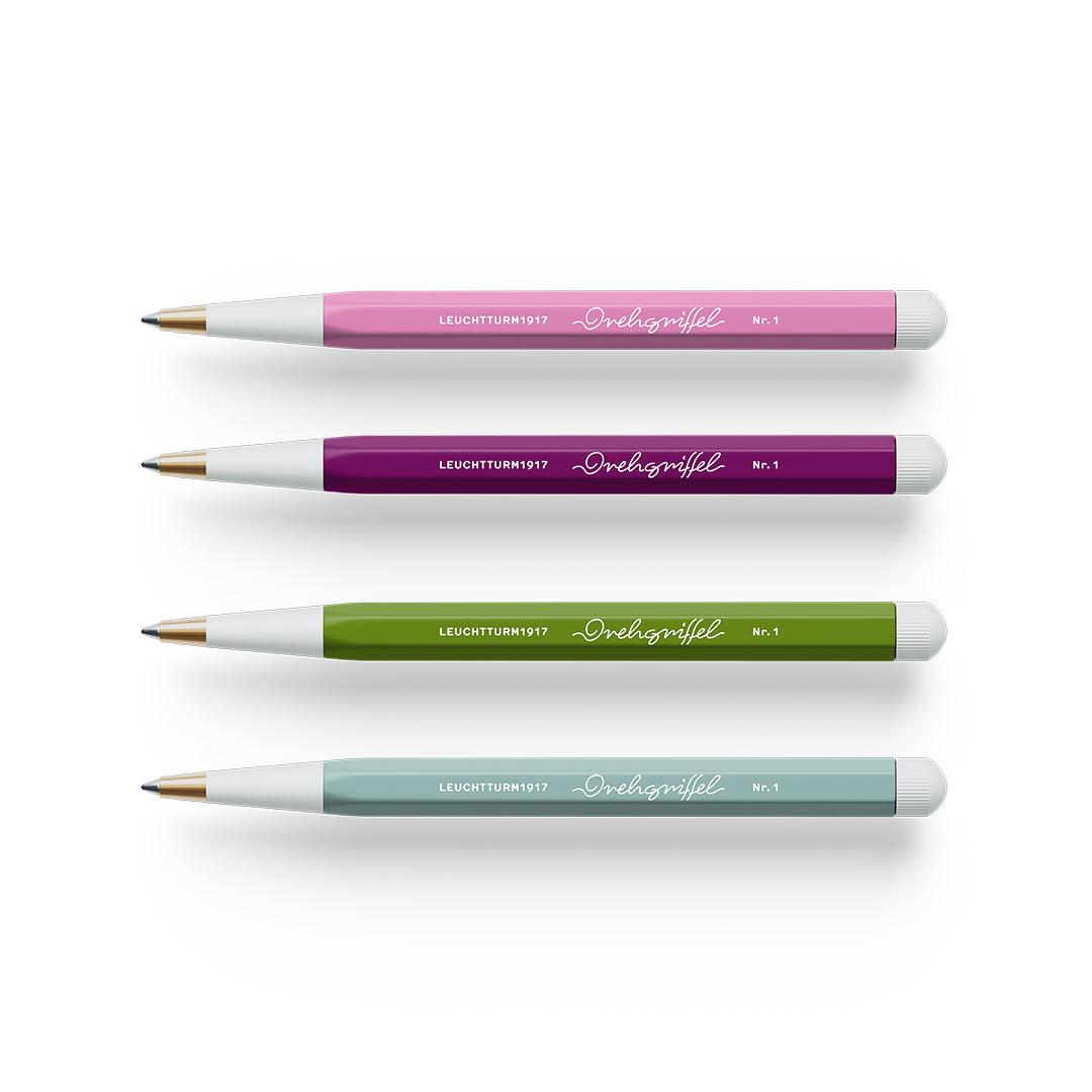 Leuchtturm1917 Drehgriffel Nr. 1 Gel Pen  with Black Ink &amp; Ballpoint Pen with Royal Blue Ink