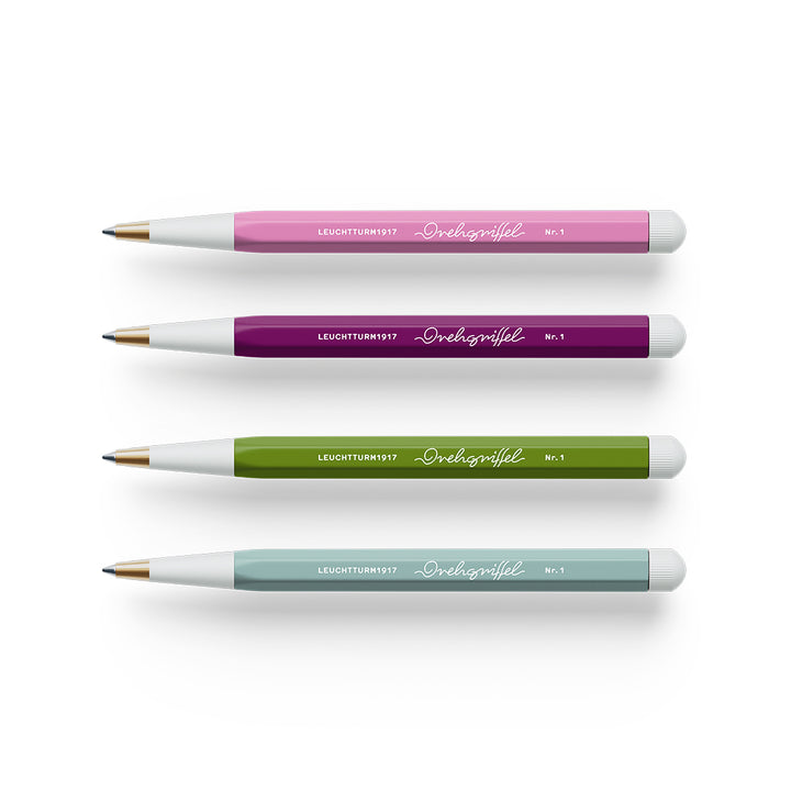 Leuchtturm1917 Drehgriffel Nr. 1 Gel Pen  with Black Ink &amp; Ballpoint Pen with Royal Blue Ink