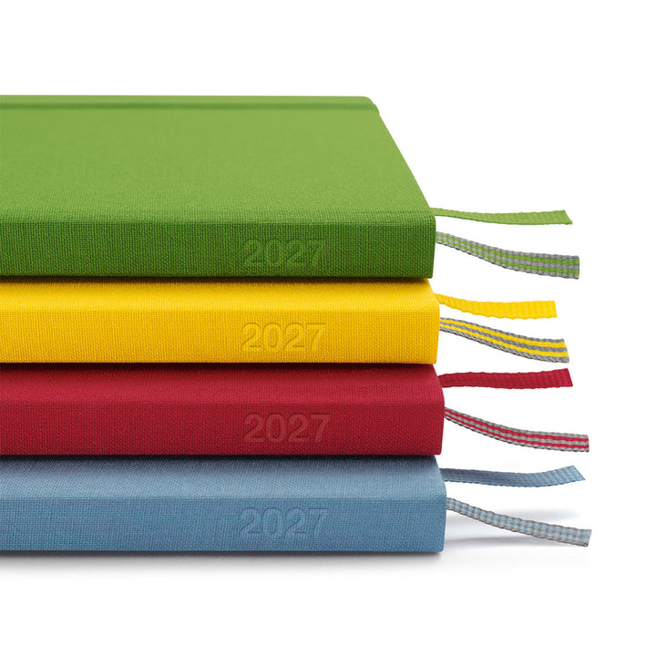 Leuchtturm1917 Colourful Seasons Edition 2027 – all four seasonal colours stacked