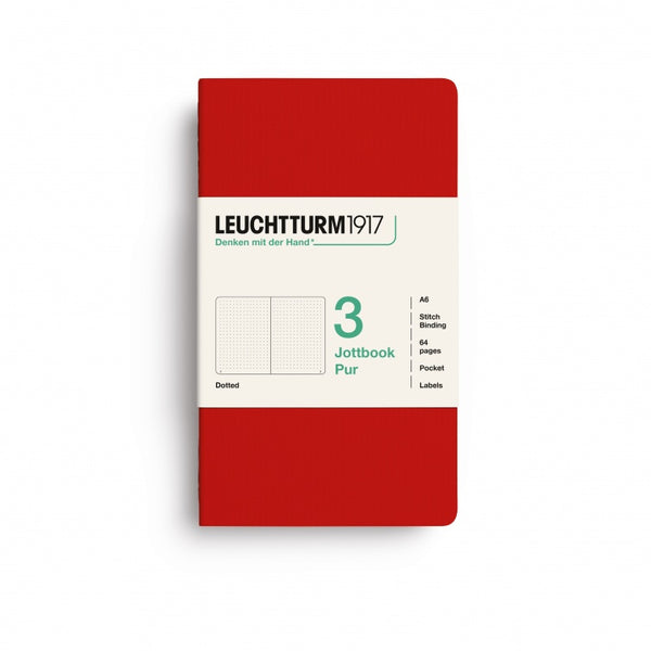 Leuchtturm1917 Jottbook Pur Pocket Dotted - Cherry