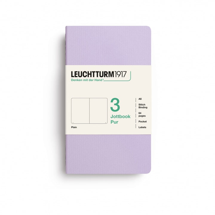 Leuchtturm1917 Jottbook Pur Pocket Plain - Lilac