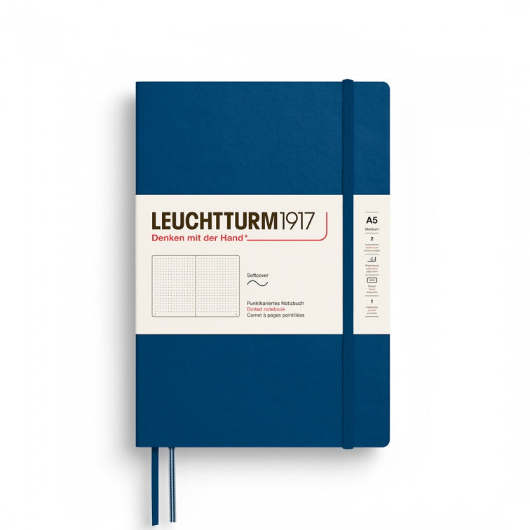 Leuchtturm1917 Notebooks Medium Softcover A5 Dotted - Indigo