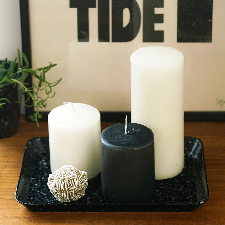 Hightide Marbled Melamine Desk Tray Medium - Navy – detail view