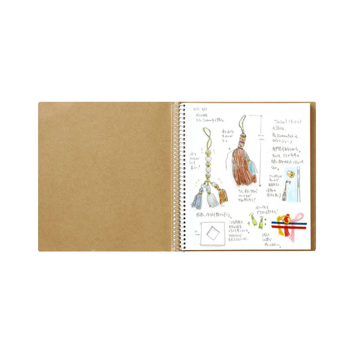 Maruman 176×155 Croquis Book White Croquis Paper - Blue — side view