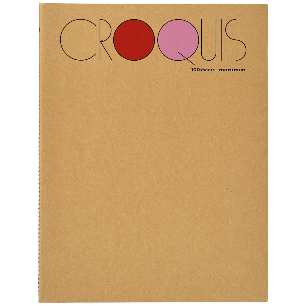 Maruman 256 × 268 Croquis Book White Croquis Paper - Red