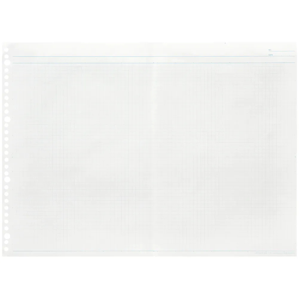 Maruman A4 Loose Leaf Wide 5mm Graph — side view