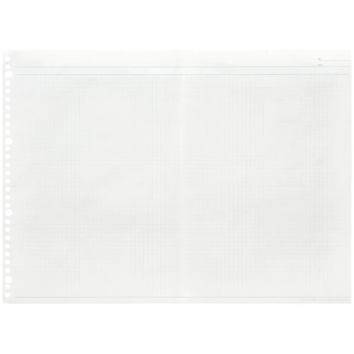 Maruman A4 Loose Leaf Wide 5mm Graph — side view