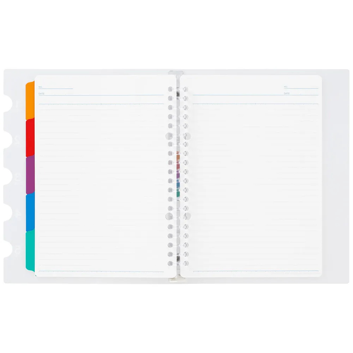 Maruman A5 Binder 5 Chart Clear — side view