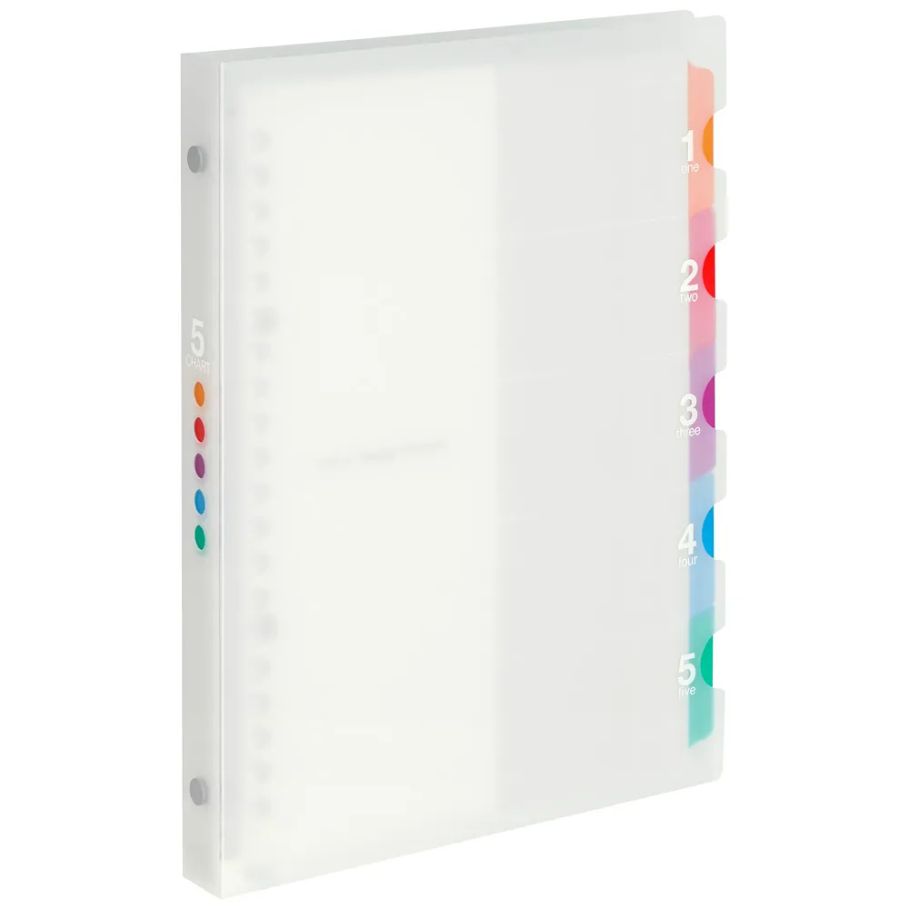 Maruman A5 Binder 5 Chart Clear — detail view