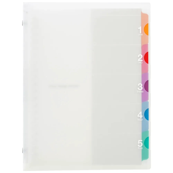Maruman A5 Binder 5 Chart Clear — front view