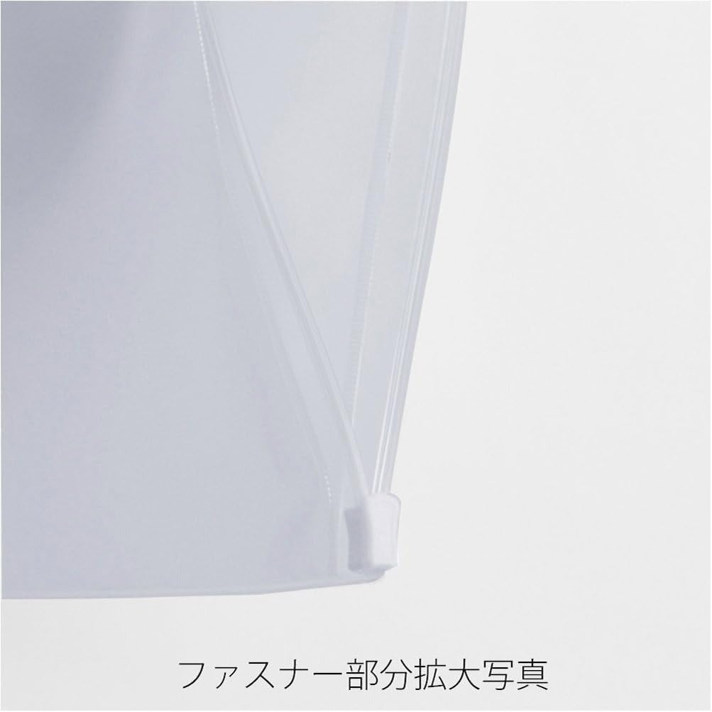 Maruman A5 zippered holder leaf, close-up of the zipper closure