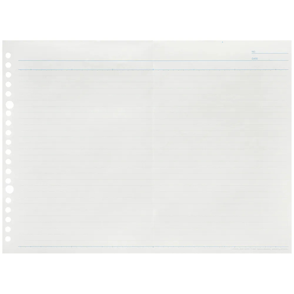 Maruman A5 Loose Leaf Wide 6mm Ruled — side view