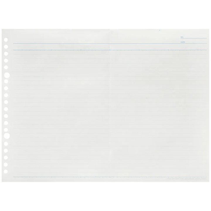 Maruman A5 Loose Leaf Wide 6mm Ruled — side view