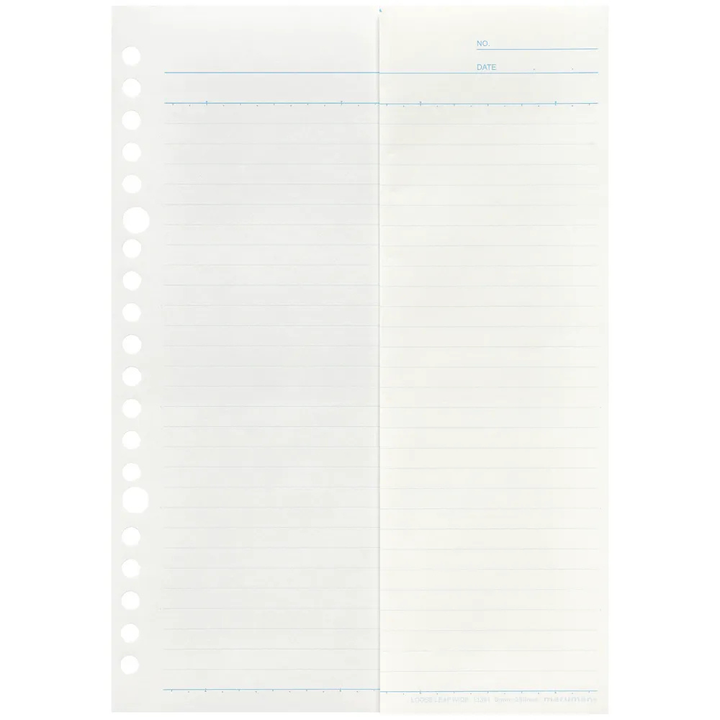 Maruman A5 Loose Leaf Wide 6mm Ruled — detail view