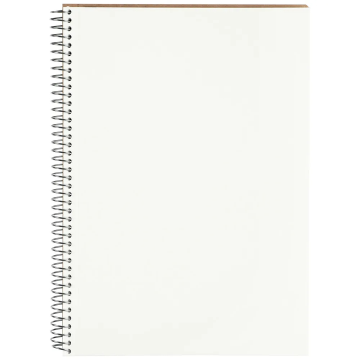 Maruman A5 Spiral Note BASIC Blank 80 Sheets — side view
