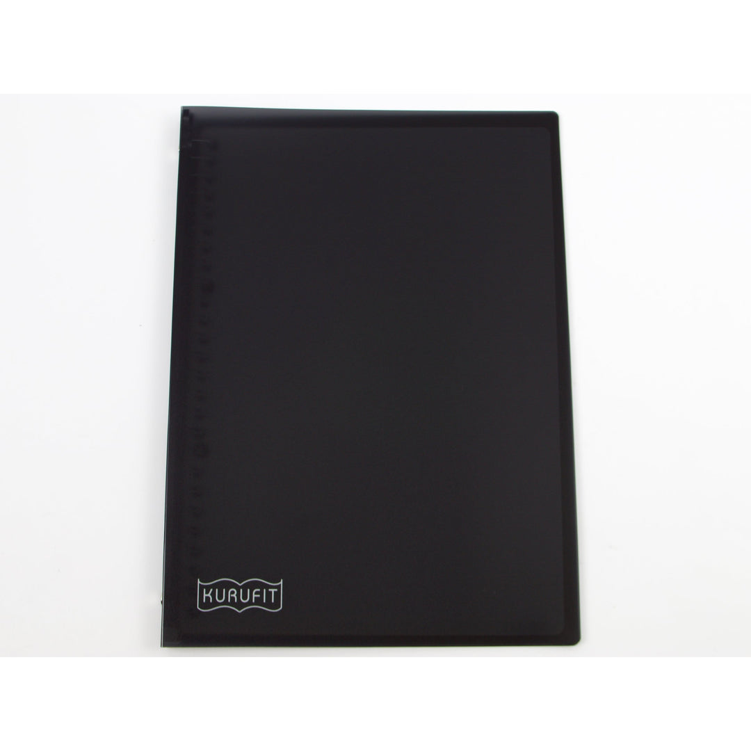 Maruman Kurufit B5 binder in black, front cover view
