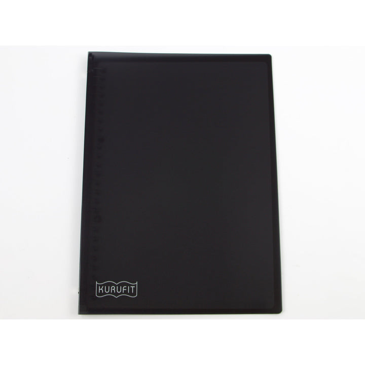 Maruman Kurufit B5 binder in black, front cover view