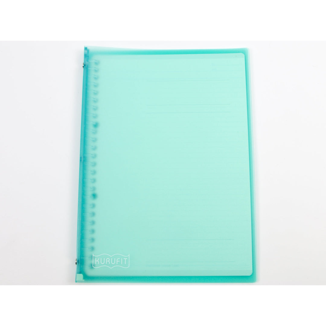 Maruman Kurufit B5 binder in light blue, front cover view