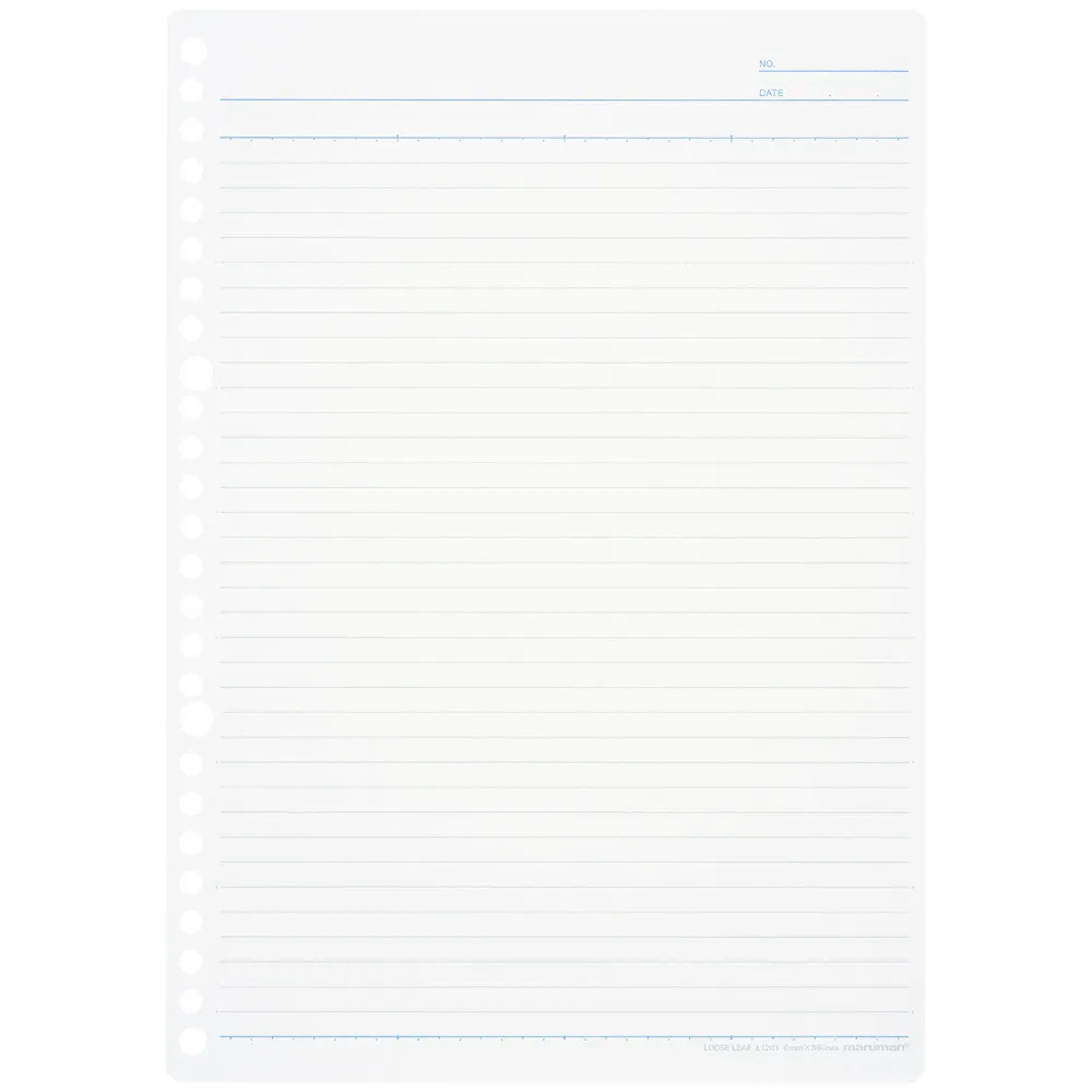 Maruman B5 Loose Leaf 6mm Line 100 Sheets