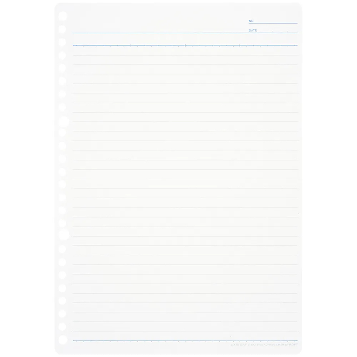Maruman B5 Loose Leaf 7mm Line 100 Sheets — side view