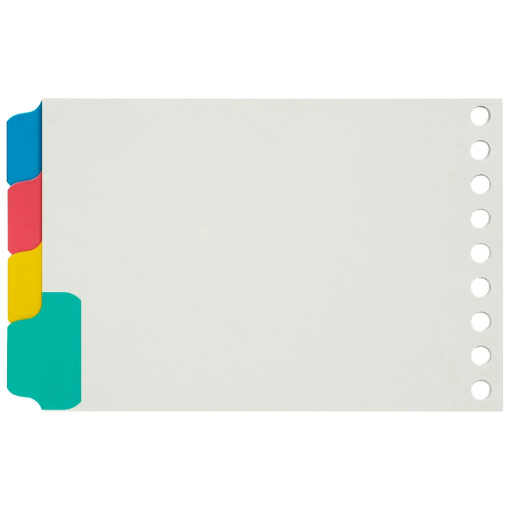 Maruman B7E Laminated Tab Blank 4 Index — with packaging