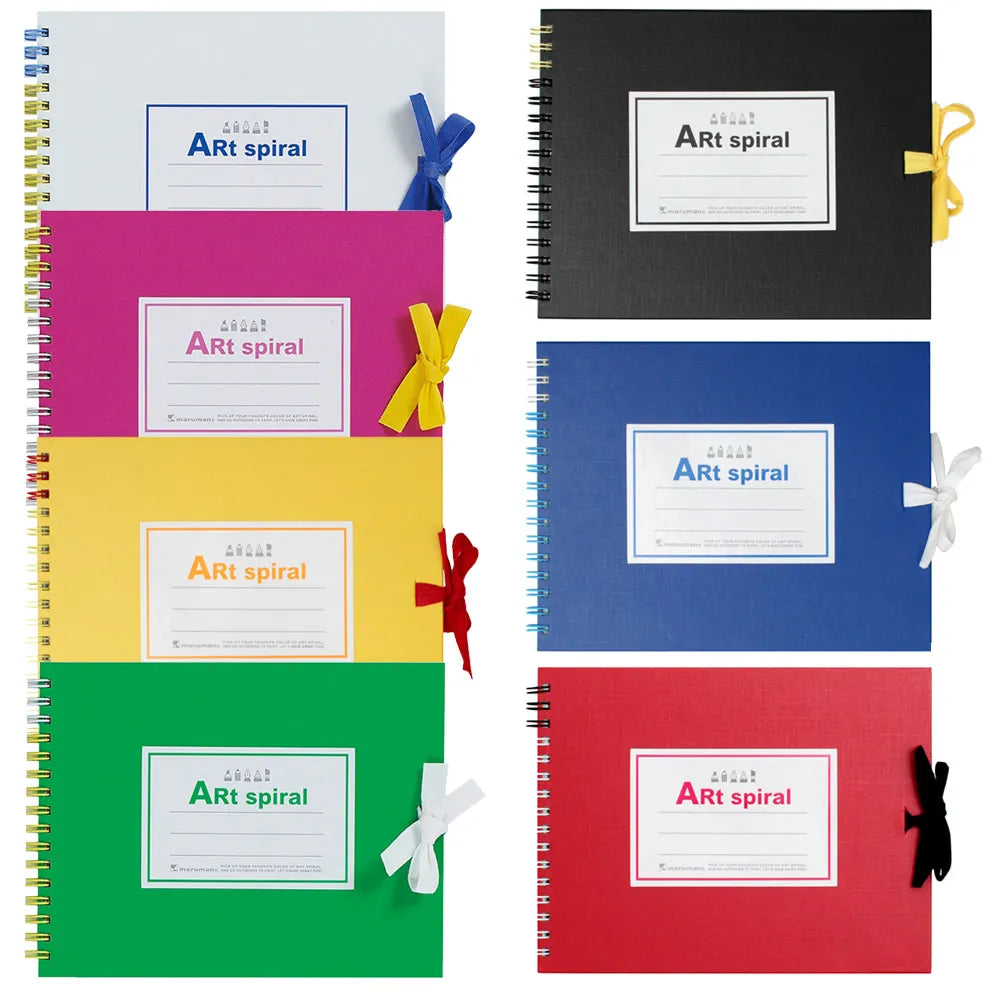 Maruman Art Spiral F0 sketchbook – colour range
