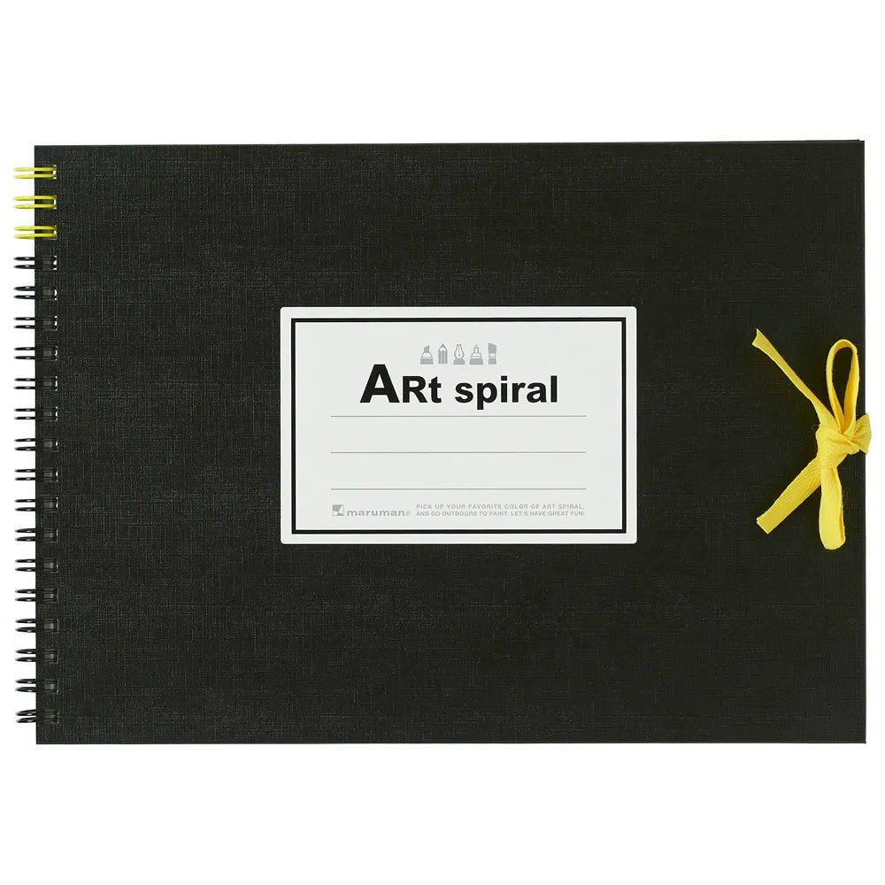 Maruman F1 Sketchbook Art Spiral - Black