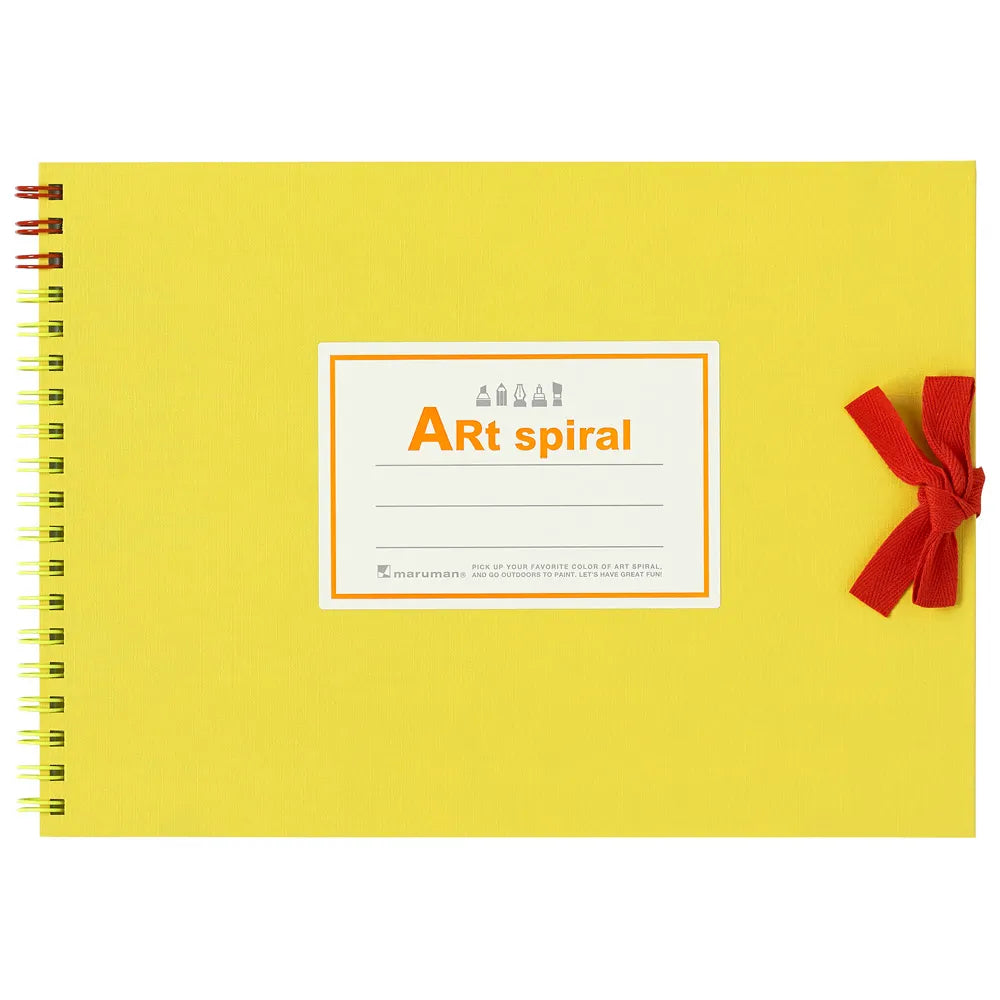 Maruman F1 Sketchbook Art Spiral - Yellow