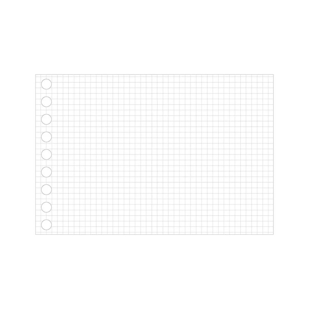 Maruman Mini Size Loose Leaf 3mm Grid Ruled — with packaging
