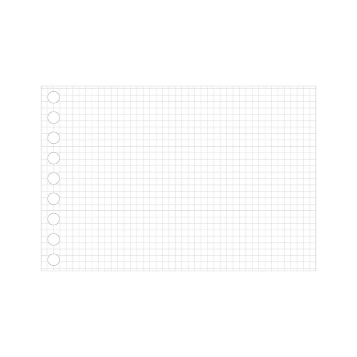 Maruman Mini Size Loose Leaf 3mm Grid Ruled — with packaging