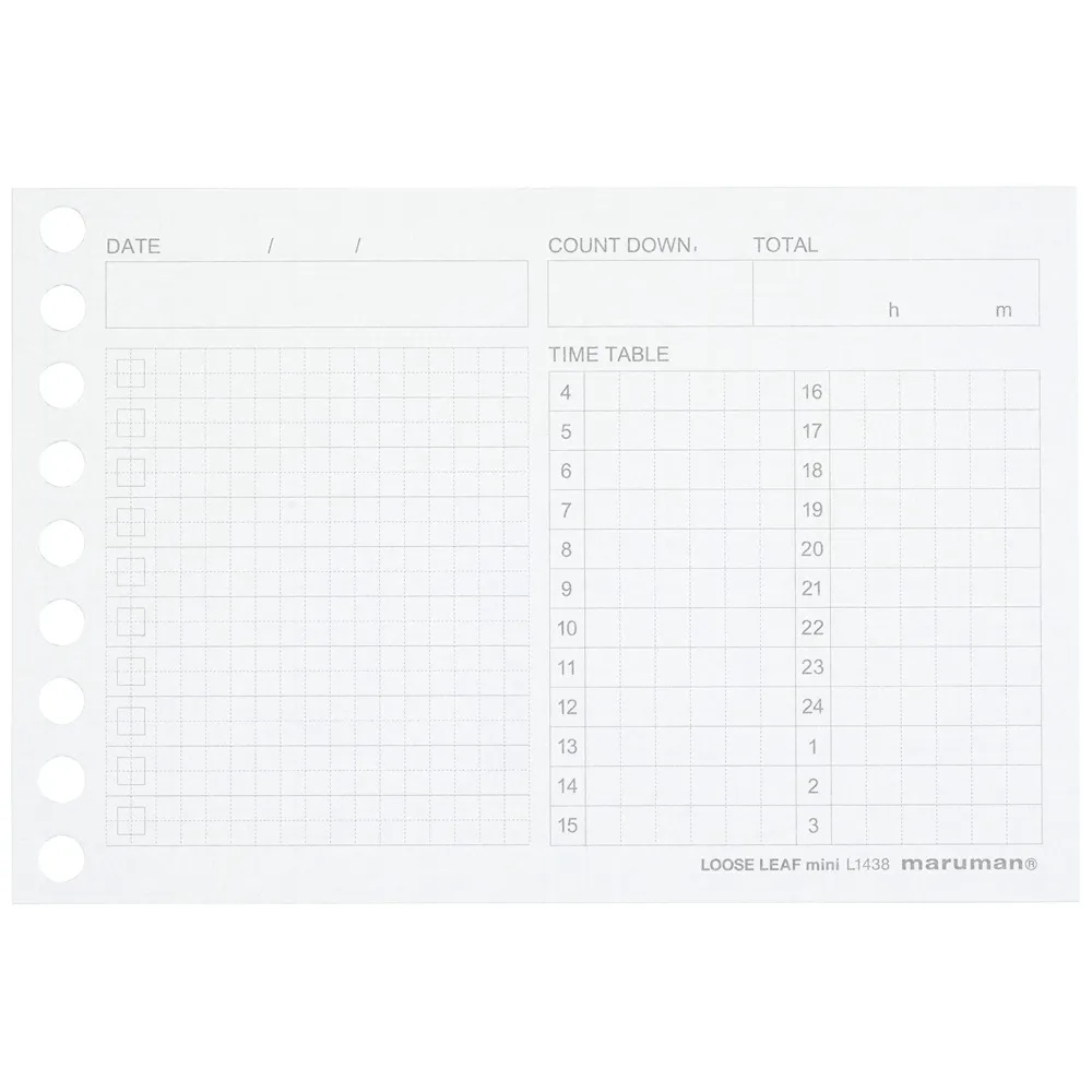 Maruman Mini size Loose Leaf Time Planning