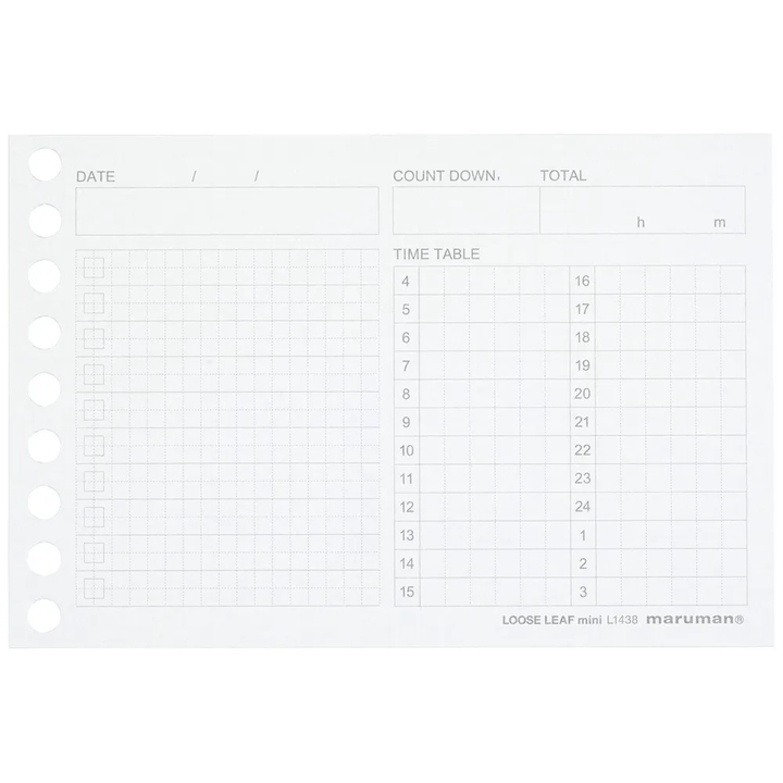 Maruman Mini size Loose Leaf Time Planning
