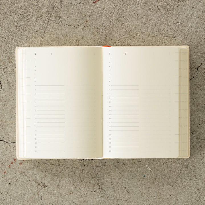 MD Notebook Diary  A6 1Day 1Page - 2026 — ruling detail