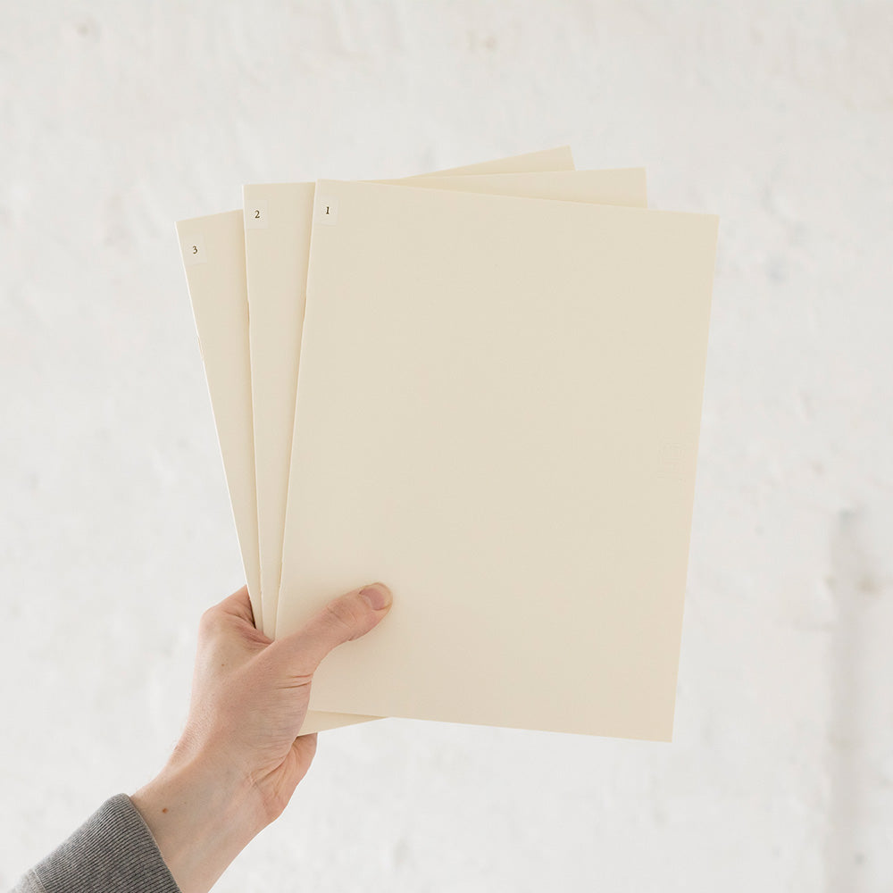 MD Notebook Light (A4 Variant) Gridded 3pcs Pack A