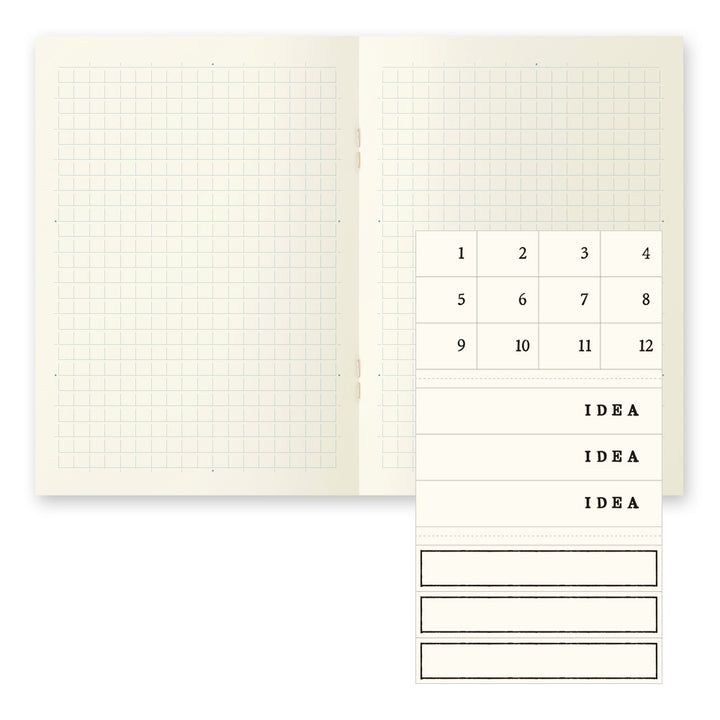 MD Notebook Light A6 - Grid (3pcs/pack) — ruling detail