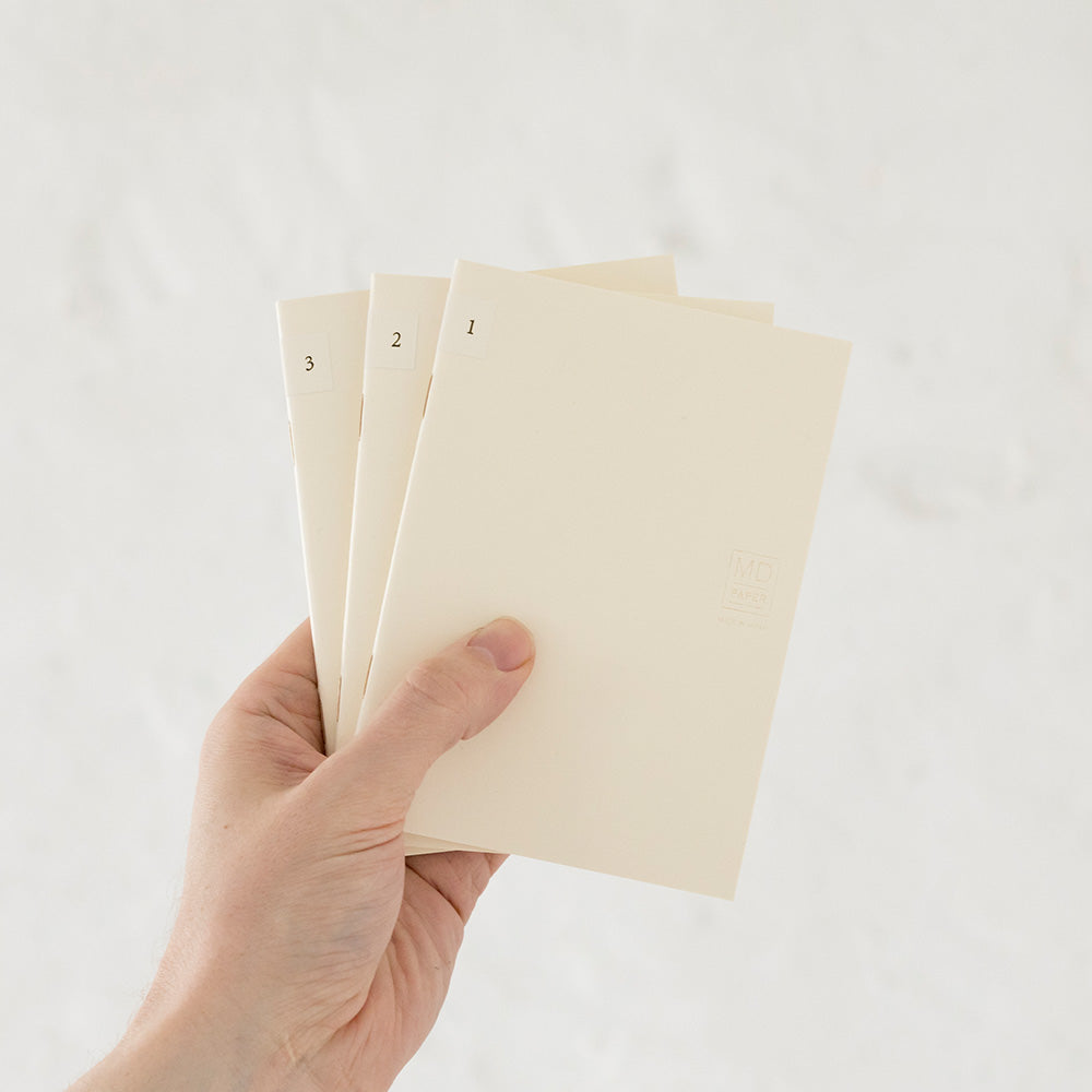 MD Notebook Light A6 - Grid (3pcs/pack) — pocket detail