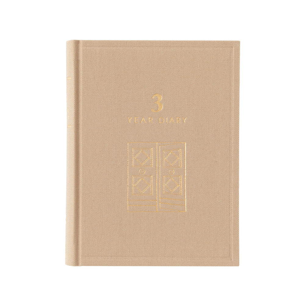 Midori 3-Year Diary Gate Mini – Beige, Midori 3-Year Diary, 3-Year Diary, Midori, Cityluxe